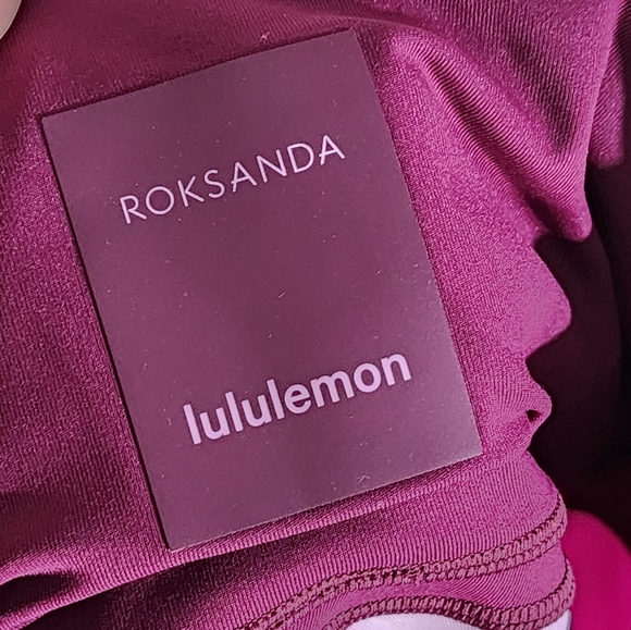 Roksanda Lululemon Colorblock Leggings in Pink and Mustard - Picture 5 of 5